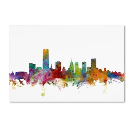 Michael Tompsett 'Oklahoma City Skyline' Canvas Art,30x47